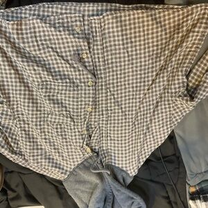 Tommy Bahama Black and White Plaid Shirt